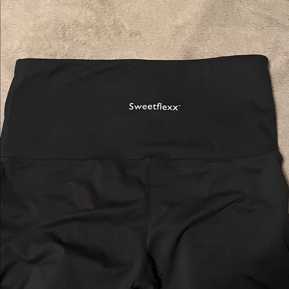 Sweetflexx Resistance Band Black Women's Leggings Size 8 - Picture 4 of 4